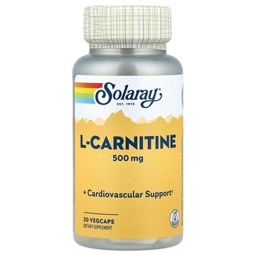 Solaray, L-肉堿，500 毫克，30 粒素食膠囊
