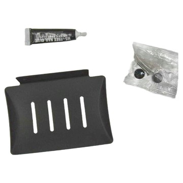 ROYALLIN 蘿林嚴選 免打孔不鏽鋼肥皂架 11.5*8.4 cm 304不鏽鋼  霧面灰色  1個