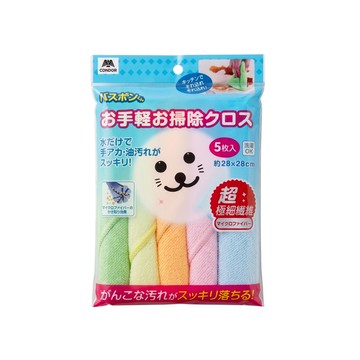 Condor【日本山崎】小海豹 超細纖維抹布5枚入 BA-034
