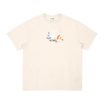 Puma 彪馬 短袖 Downtown 180 Tee 男款 米白 橘 純棉 棉T 短T 68029287