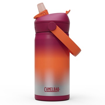 【墾趣】CAMELBAK 350ml Flip Straw咬嘴吸管不鏽鋼保溫瓶(保冰) 火焰發射