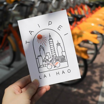 臺灣好風光明信片-I Love U-bike 台灣紀念品/禮物