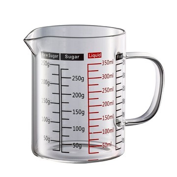 ??現貨附發票??Tiamo 玻璃量杯 350ml 500ml HG2189 HG2190 刻度量杯 咖啡量杯 把手量杯 拉花杯 拉花缸 公杯 花茶杯 耐熱量杯 手沖下壺 濾掛量杯 手沖量杯 拉花量杯 耐熱玻璃量杯