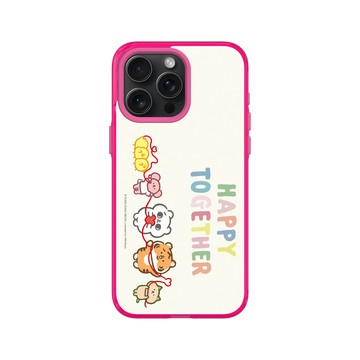 iPhone 15 Pro Max Clear 粉漾桃 - 爽爽貓 Song Song Meow by SECOND - Happy Together