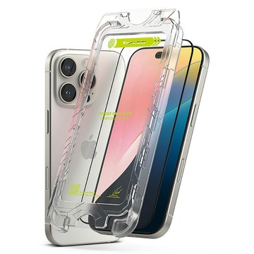 Rearth Ringke Apple iPhone 16/15 系列 零失敗玻璃保護貼(2片裝)16+/15+