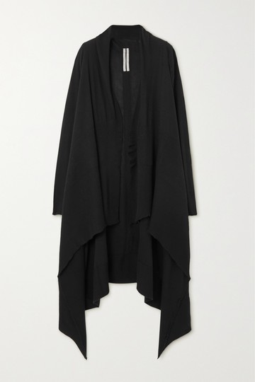 Rick Owens - Draped Wool Cardigan - Black - x small