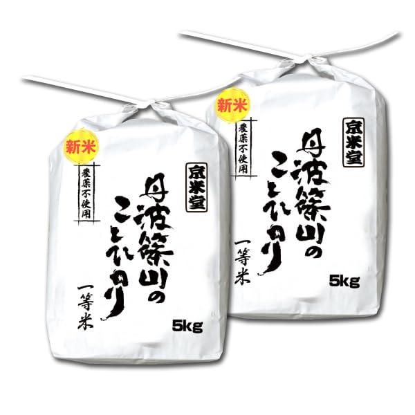 お米 10kg コシヒカリ 5分づき 5kg×2 農薬不使用 特別栽培米 兵庫県 丹波ささ山産 一等米 当日精米 令和5年産