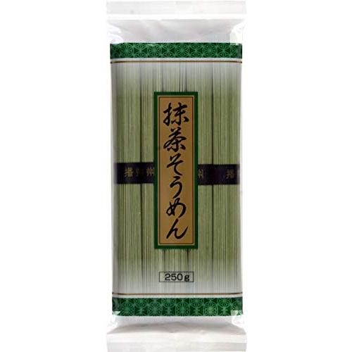 カネス 色麺 そうめん (抹茶) 250g×24入