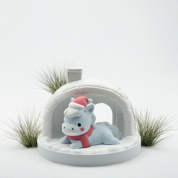 休馬 | 冬眠小馬造型擴香石 擺飾 / 香氛石 / 香氛小物