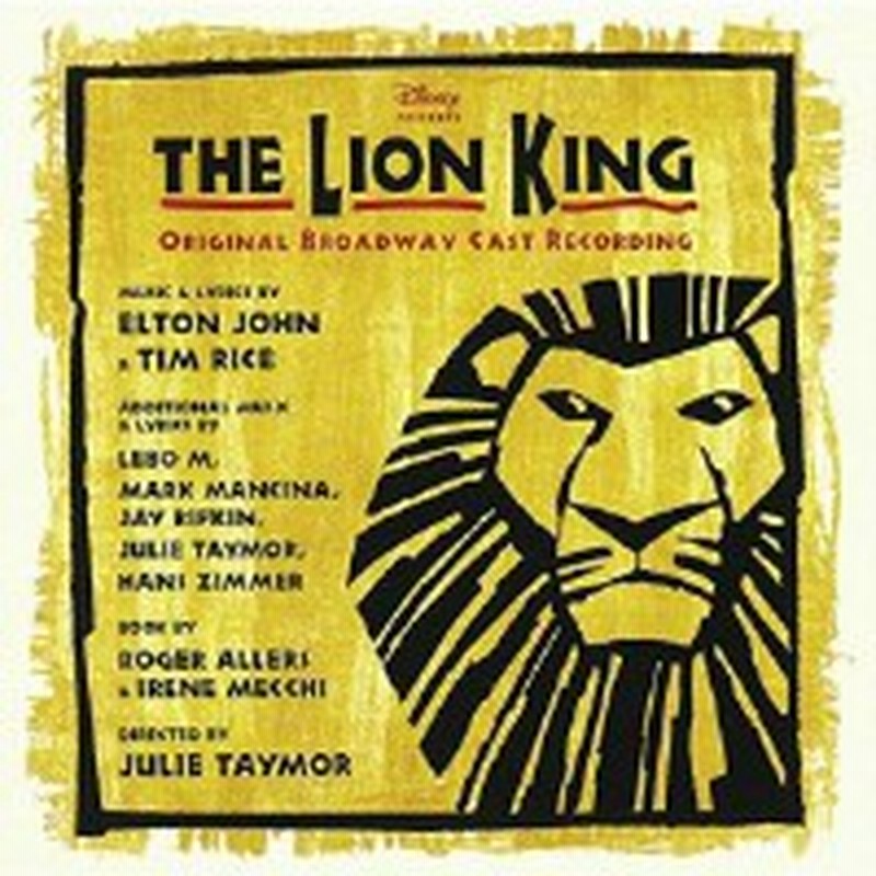 Cd ミュージカル ライオン キング ブロードウェイ ミュージカル版 歌詞付 通販 Lineポイント最大1 0 Get Lineショッピング