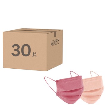 明基健康生活 幸福物語 兒童小臉醫療口罩  乾燥粉 + 玫瑰粉  30片  1盒