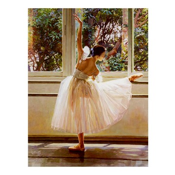 【御畫房】芭蕾舞之一 國家一級畫師手繪油畫60×80cm(VF-160)