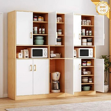 【加高收納王】餐邊櫃 茶水櫃 儲物櫃 收納櫃 置物櫃 進門櫃 碗櫃 多層分區 防塵設計 客廳餐廳玄關 家用儲物神器