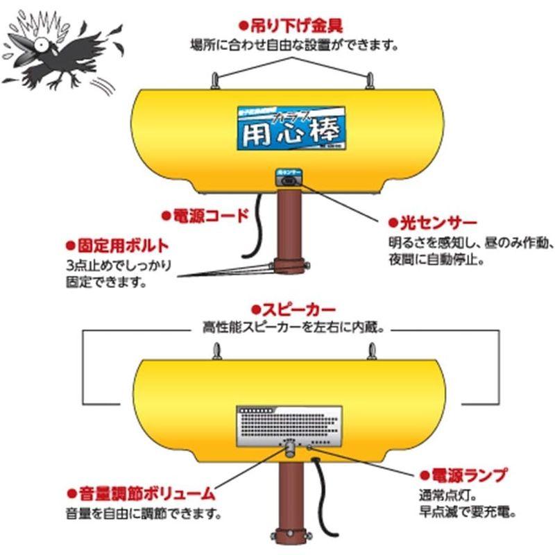 協和テクノ カラス用心棒 バッテリー使用タイプ カラス専用防除機 KRS-100