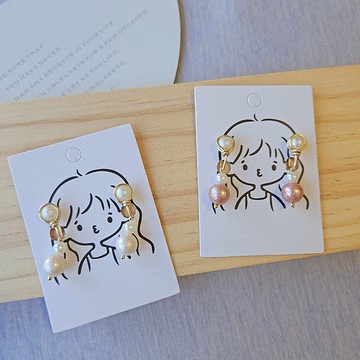 氣質珍珠無痛耳夾