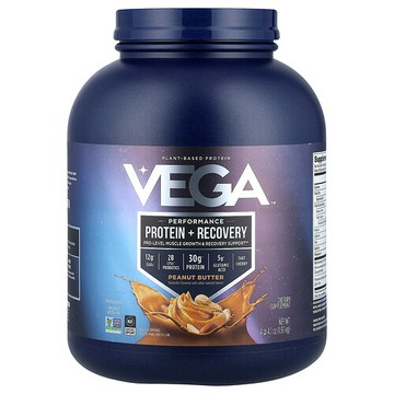 Vega, 運動，植物基優質蛋白質，花生醬，4 磅 4.1 盎司（1.93 千克）