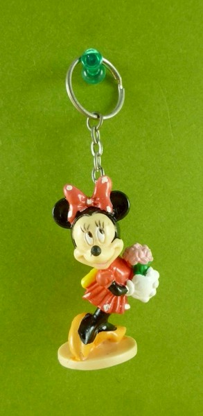 【震撼精品百貨】Micky Mouse_米奇/米妮 ~鎖圈-米妮拿花