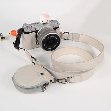 【台灣公司 可打統編】富士XM5相機保護套Xm5相機包xm5半包底座X-M5皮套殼斜跨肩帶配件 d7281