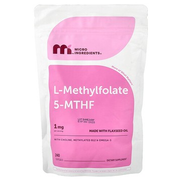 Micro Ingredients, L-Methylfolate 5-MTHF, 240 Softgels