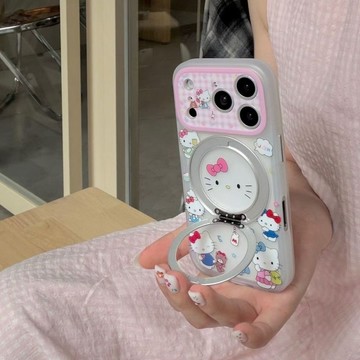 360旋轉支點殼透色kt適用iphone17pro手機殼蘋果16新款15 爆款