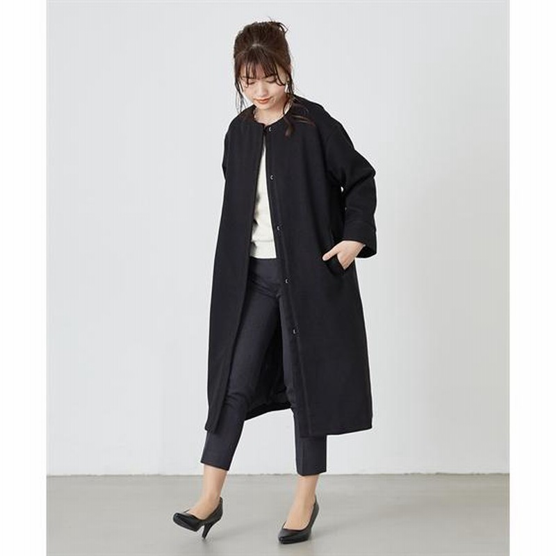 スーツ パンツ 小さいサイズ レディース 小柄 ウール調 細身 冬