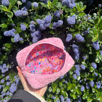 Sweet Pink Terry Pouch