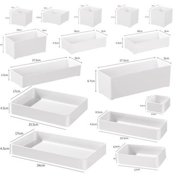 餐具籠筷子簍筒收納盒塑料白色直角廚房抽屜內置分格勺叉鏟子架