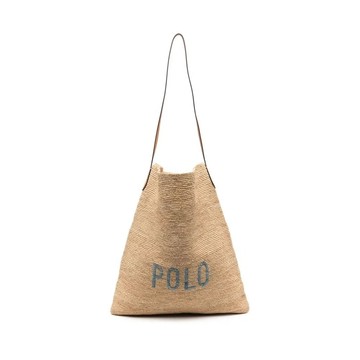POLO RALPH LAUREN 托特包EXTRA LARGE BAG 米白色女款包包
