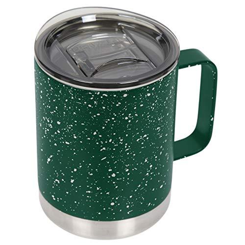 FIFTY FIFTY 12oz Green Speckled Camp Mug with Slide Lid T12000008