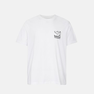 Timberland 白色台灣限定款經典黃靴短袖T恤｜0YHR3G08