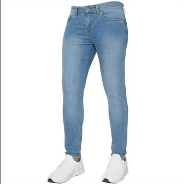 Solid Color Skinny Skinny Men's Jeans純色緊身小腳男 式牛仔褲