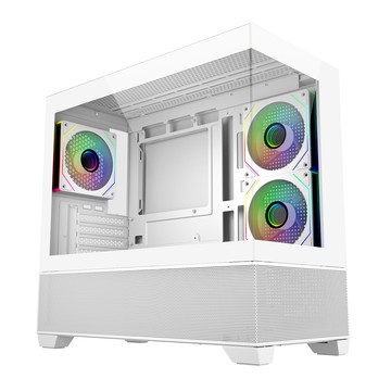 Cooler Master Elite 490 全景玻璃 ARGB 機殼 白色