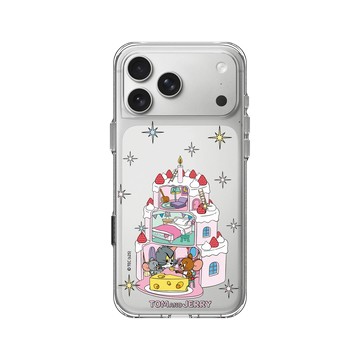 iPhone 17 Pro Max Clear Case（相機按鈕） 透明 - 湯姆貓與傑利鼠 Tom and Jerry - 生日快樂!