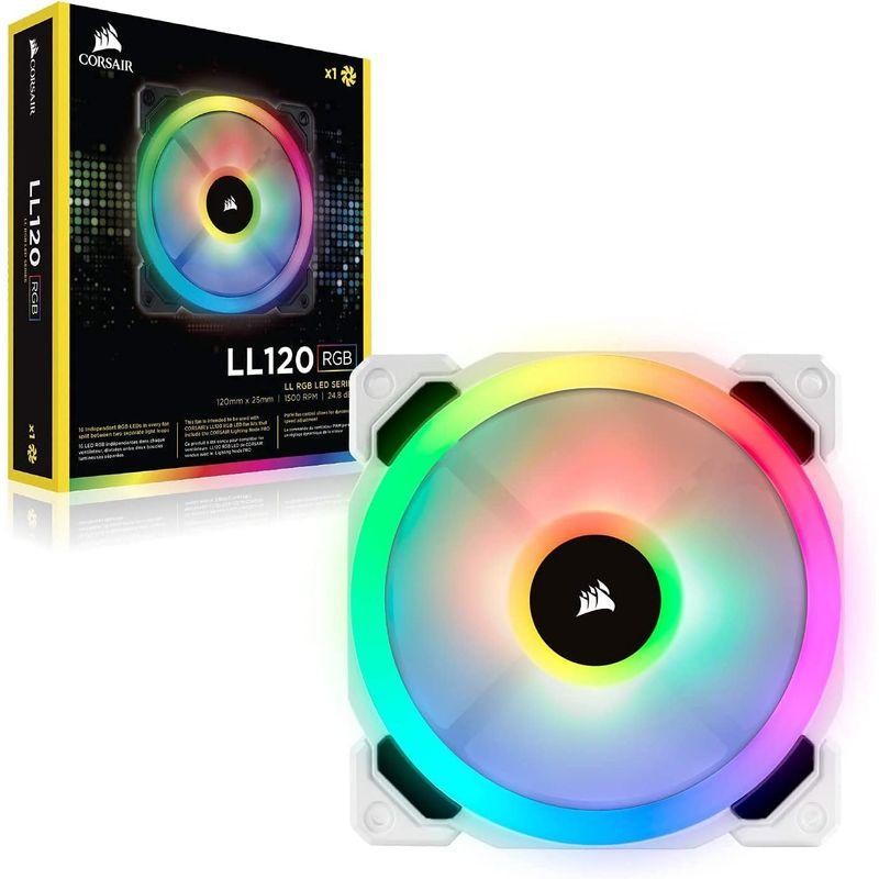 Corsair LL120 RGB -White- Single Pack PCケースファン 12cm FN1279