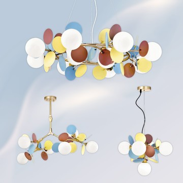 彩色馬卡龍造型吊燈01-21161、21162、21163