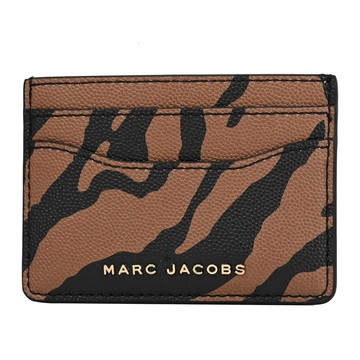 MARC JACOBS 馬克賈伯 虎紋印花信用卡名片夾.咖