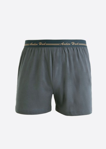 男款XXL_Freedom．不開襟純棉寬鬆四角內褲(夜海藍-手寫Logo藍緊帶)