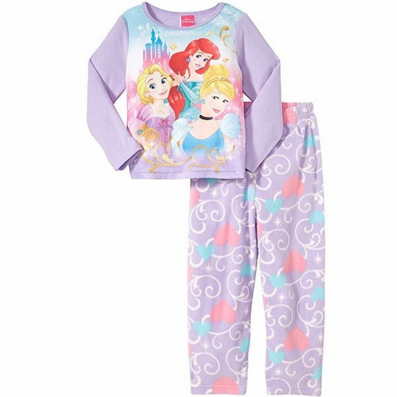 ディズニープリンセス パジャマ セット 子供用 女の子 長袖 ロングスリーブ ラプンツェル シンデレラ アリエル パープル ルームウェア ディズニー 通販 Lineポイント最大0 5 Get Lineショッピング