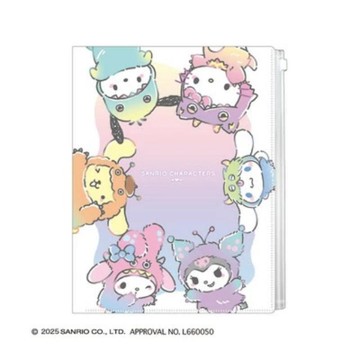 小禮堂 Sanrio 三麗鷗 A4 6+1多功能資料夾 (怪獸裝款)