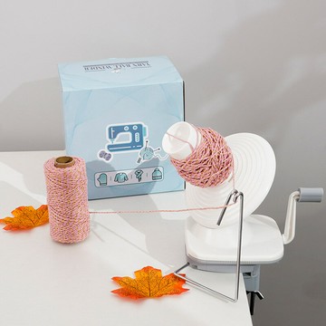 新款手搖毛線纏線器 簡易便攜 手動套裝 塑料繞線機 DIY手工工具鑫弘-3C數碼