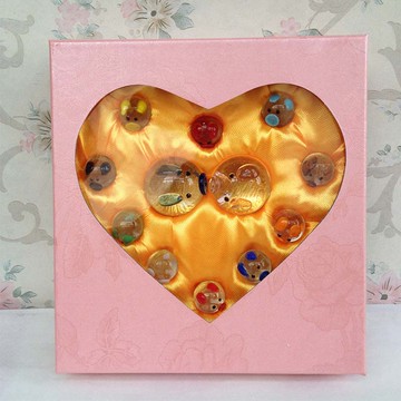 禮盒裝水晶豬10只小豬可愛招財豬玻璃親嘴豬工藝禮品擺件生日禮物