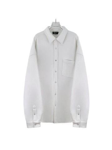 (M) balenciaga 棉質翻領單排扣長袖夾克外套