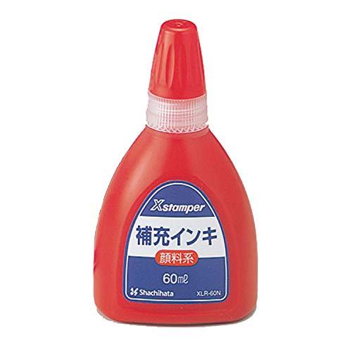 シヤチハタ Xスタンパー 顔料系インキ 60ml 赤