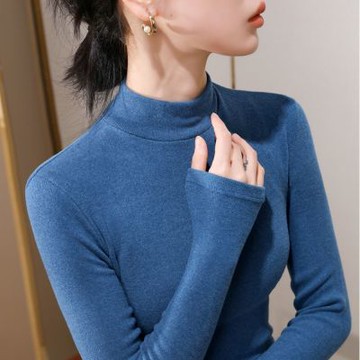 設計所在 專注內搭系列 仿羊絨半高領長袖內搭薄絨(5色 M-2XL可選) J5D3050-LY