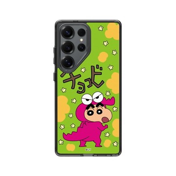 Galaxy S25 Ultra Clear 酷墨灰 - 蠟筆小新 Crayon Shinchan - 小新鱷魚阿山款