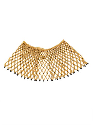 Forte Forte - beaded diamond-pattern necklace - women - glass - One Size - Gold