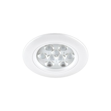 大巨光 附歐司朗晶片 LED 12W 崁燈(崁孔9cm)(LW-12-5008) 全電壓 防潮PC框白色、鋁