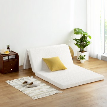 Sleep Place 四折防水記憶棉床墊  超級單人  7cm  白色