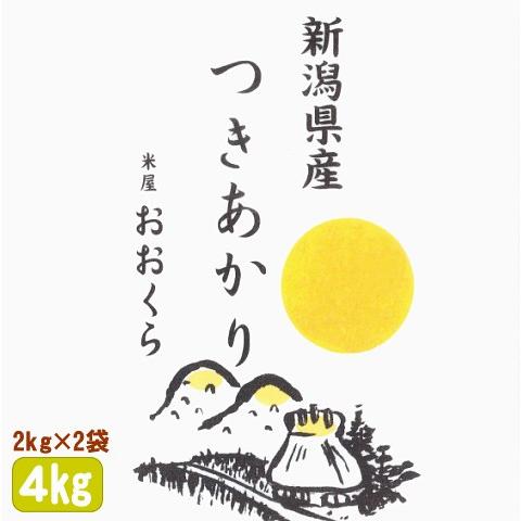 お米 4kg 新潟県産 つきあかり （ 令和5年産 ） 4kg （2kg×2袋） 