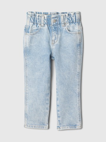 女幼童裝 鬆緊牛仔褲-淺色水洗